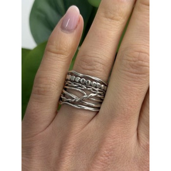 KTC Israel 925 Sterling Silver Ring Size 8