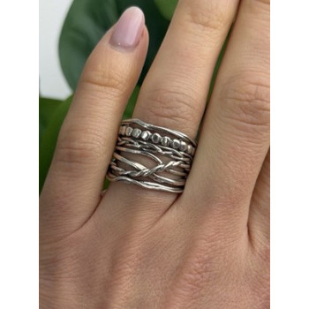 KTC Israel 925 Sterling Silver Ring Size 8
