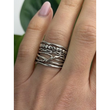 KTC Israel 925 Sterling Silver Ring Size 8