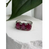 TGGC 925 Sterling Silver Ruby Ring Size 9