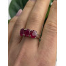 TGGC 925 Sterling Silver Ruby Ring Size 9