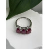TGGC 925 Sterling Silver Ruby Ring Size 9