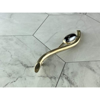 Vintage 925 Sterling Silver Hematite Brooch