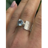 Beautiful 925 Sterling Silver Blue Sky Topaz Ring Size 8