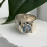 Beautiful 925 Sterling Silver Blue Sky Topaz Ring Size 8