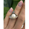 Beautiful Design 925 Sterling Silver Pearl & Topaz Ring Size 5