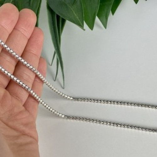 925 Sterling Silver Chain Italy Milor 23.6 in