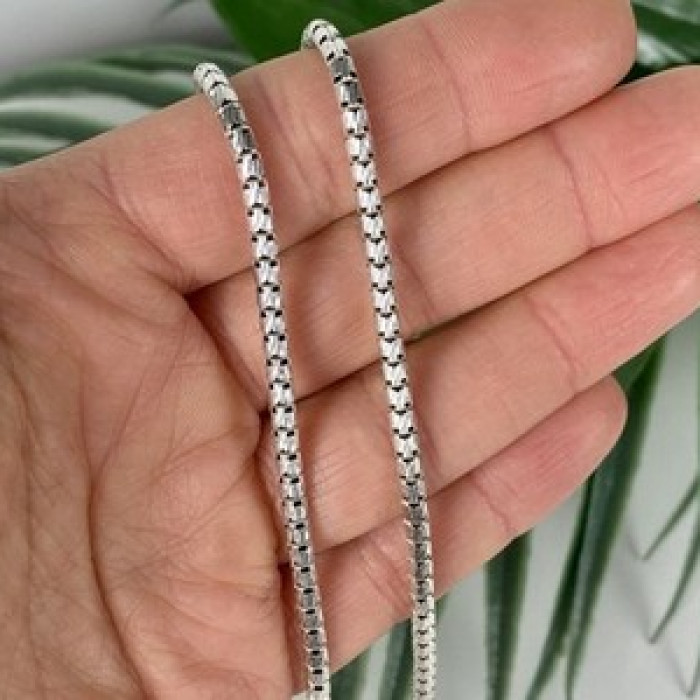 925 Sterling Silver Chain Italy Milor 23.6 in
