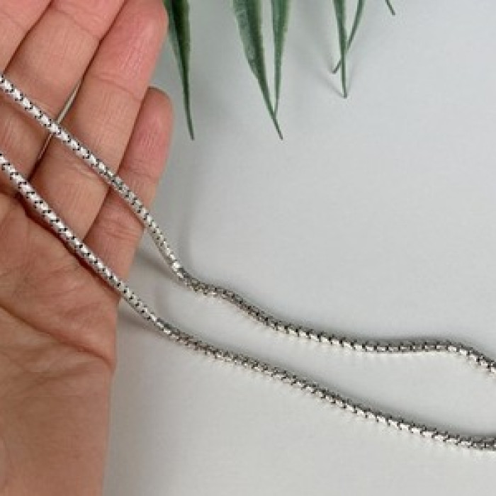 925 Sterling Silver Chain Italy Milor 23.6 in