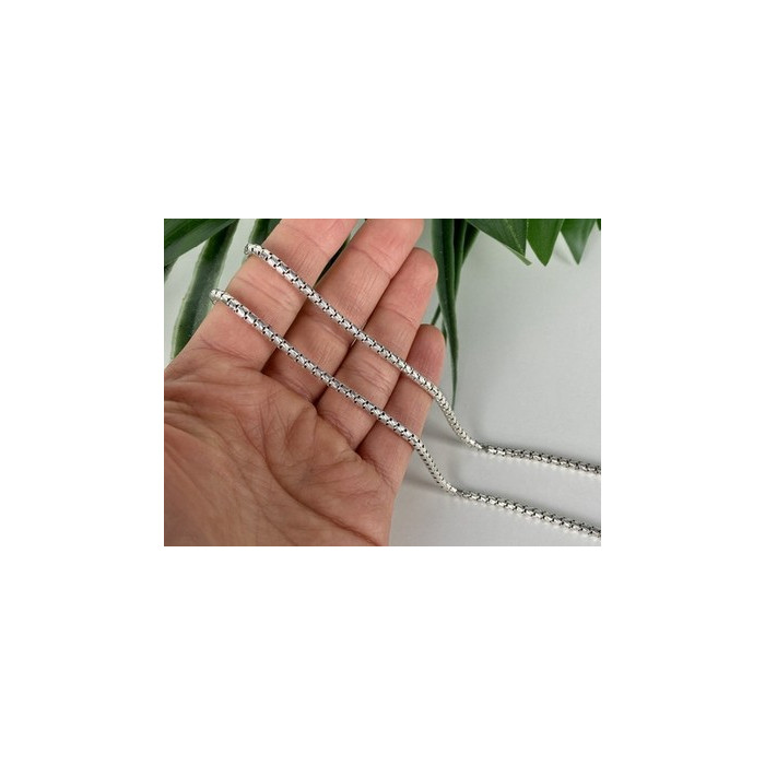 925 Sterling Silver Chain Italy Milor 23.6 in