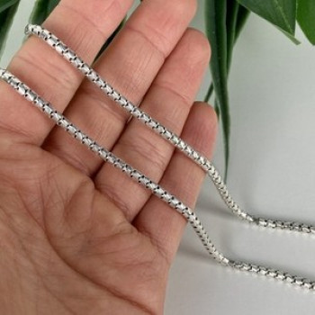 925 Sterling Silver Chain Italy Milor 23.6 in