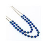 925 Sterling Silver Blue Agate Necklace