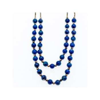 925 Sterling Silver Blue Agate Necklace