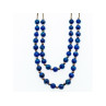 925 Sterling Silver Blue Agate Necklace