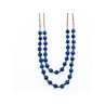 925 Sterling Silver Blue Agate Necklace