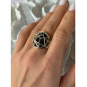 ARD Modernist 925 Sterling Silver Geometric Black Onyx Ring Size 8