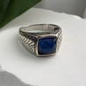Vintage 925 Sterling Silver Sapphire Ring Size 7.5