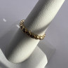 925 Sterling Silver Gold Plated CZ Ring Size 7.5