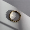 925 Sterling Silver Gold Plated CZ Ring Size 7.5