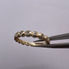 925 Sterling Silver Gold Plated CZ Ring Size 7.5