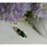 10K Yellow Gold Emerald & Diamonds Ring Size 5.5