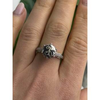AshleyMaria Monogram 925 Sterling Silver Ring Size 8