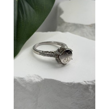 AshleyMaria Monogram 925 Sterling Silver Ring Size 8
