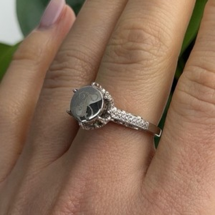 AshleyMaria Monogram 925 Sterling Silver Ring Size 8