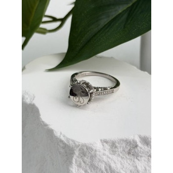AshleyMaria Monogram 925 Sterling Silver Ring Size 8