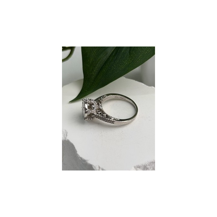 AshleyMaria Monogram 925 Sterling Silver Ring Size 8
