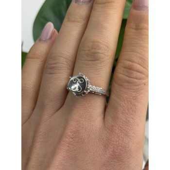 AshleyMaria Monogram 925 Sterling Silver Ring Size 8