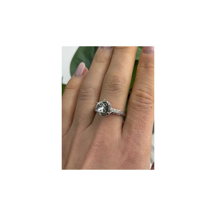 AshleyMaria Monogram 925 Sterling Silver Ring Size 8