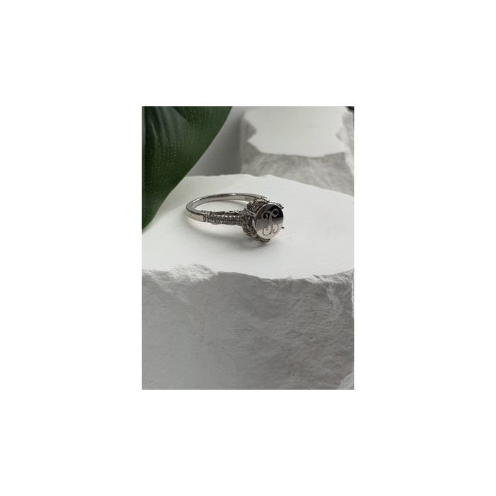 AshleyMaria Monogram 925 Sterling Silver Ring Size 8