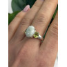 Joy 925 Sterling Silver Jade & Peridot Ring Size 10