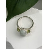 Joy 925 Sterling Silver Jade & Peridot Ring Size 10