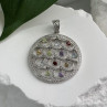 Beautiful 925 Sterling Silver Multi Color Spinel Pendant