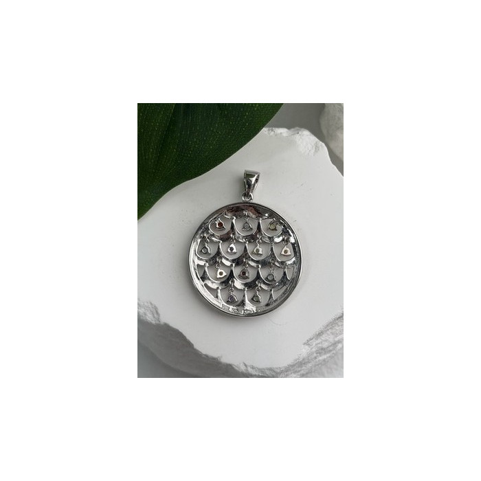 Beautiful 925 Sterling Silver Multi Color Spinel Pendant