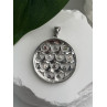 Beautiful 925 Sterling Silver Multi Color Spinel Pendant