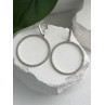 Elegant 925 Sterling Silver Cz Hoop Earrings
