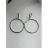 Elegant 925 Sterling Silver Cz Hoop Earrings