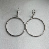 Elegant 925 Sterling Silver Cz Hoop Earrings