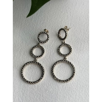 Creative 925 Sterling Silver Marcasite Earrings