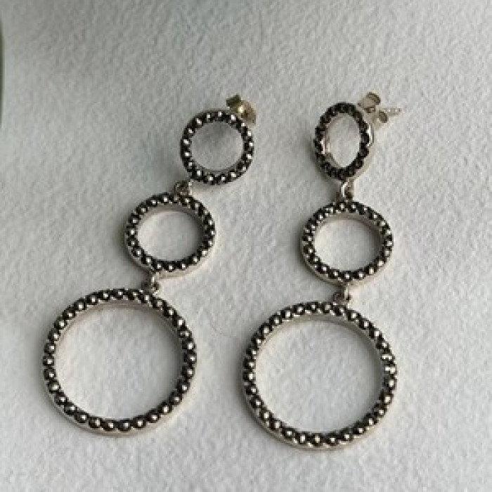 Creative 925 Sterling Silver Marcasite Earrings