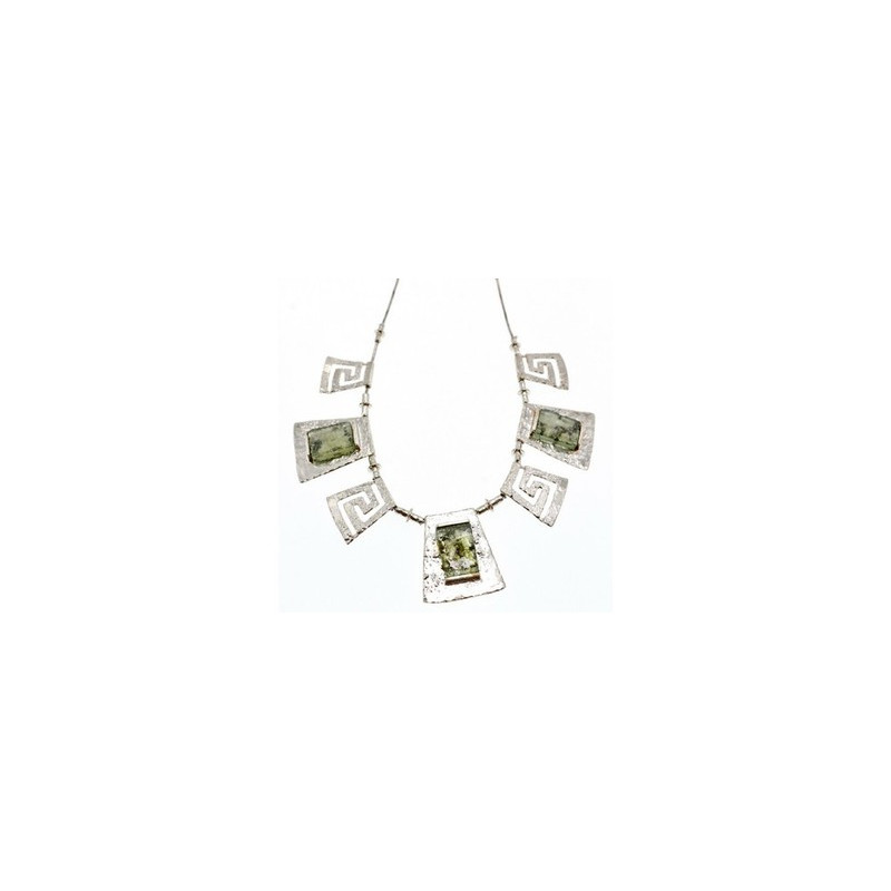925 Sterling Silver Green Jade Necklace