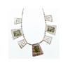 925 Sterling Silver Green Jade Necklace
