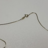 925 Sterling Silver Blue Spinel & Diamond Chain with Cross Italy