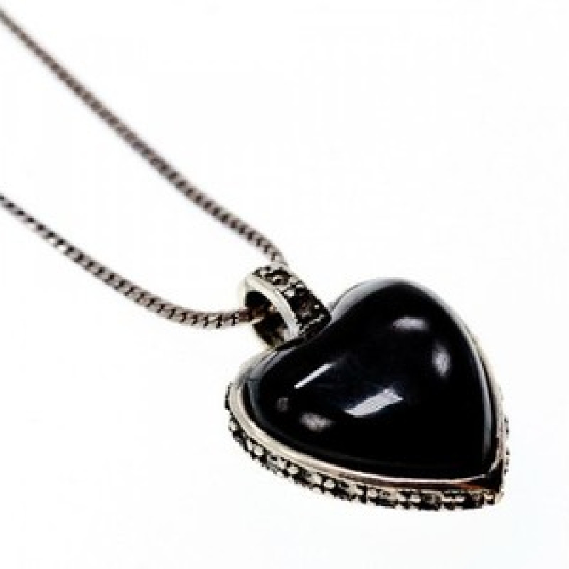 925 Sterling Silver Black Jade and Mother of Pearl 