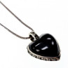 925 Sterling Silver Black Jade and Mother of Pearl 