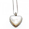 925 Sterling Silver Black Jade and Mother of Pearl 