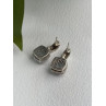 925 Sterling Silver Blue & White Topaz Earrings